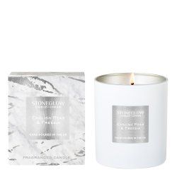 Stoneglow English Pear & Freesia wax candle Round Freesia, Pear White 1 pc(s)