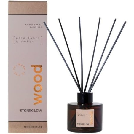 Stoneglow Elements Collection Wood Palo Santo & Amber Scented Reed 100ml