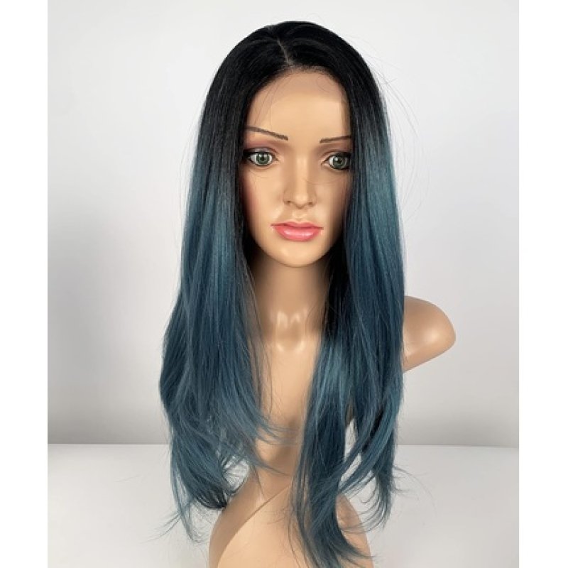 Sleek 28' Synthetic Lace Front Wig Free Parting Straight 220g