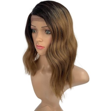 Sleek Synthetic Lace Front Wig with Baby Hair 13" High Temperature Fiber