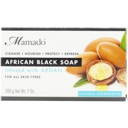 Mamado African Black Soap Infused with Argan 200g