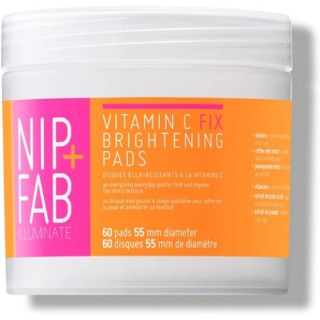 Nip Fab Vitamin C Fix Brightening Pads for Face with Pomegranate and Coffee Seed Extract 60 Pads 80ml