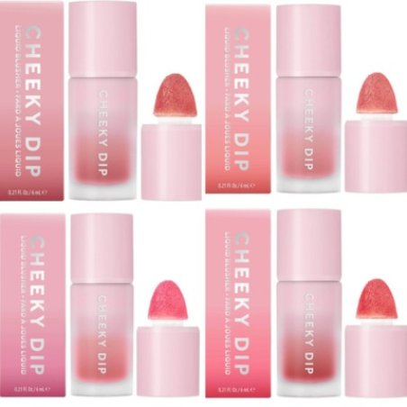 W7 Cheeky Dip Liquid Blusher Warm Cool Pink Peach Shades