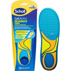 Scholl GelActiv Men's Shoe Insoles for Casual Shoes - Increased Comfort with Memory Foam and GelWave Technology All