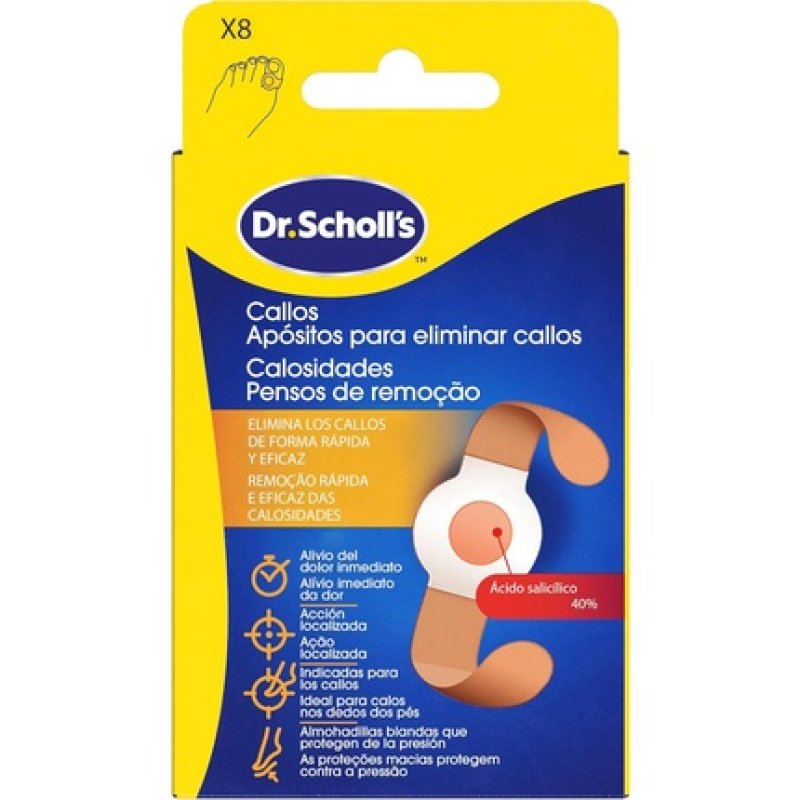 Dr. Scholl's Callus Remover Plasters X8 Fast and Effective Callus Remover