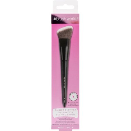 Brushworks No. 9 Angled Flat Top Foundation Buffing Brush