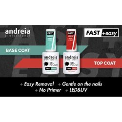 Andreia Professional Gel Base Coat for Nail Art Decoration with Glossy Finish 10.5ml