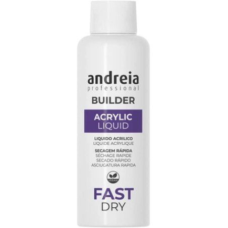 Andreia Professional Nail Builder Acrylic Monomer Liquid Fast Dry 100ml for Professionals - Salon Quality Strong
