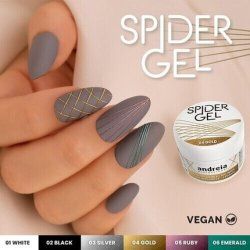 Andreia Professional Gold Spider Gel Creation Nail Art Design