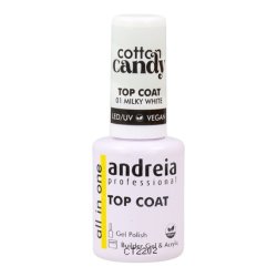 Andreia Top Coat Cotton Candy Color 01 Milky White 105ml