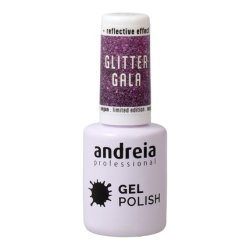 Andreia Glitter Gel Polish for UV/LED Lamp Color GG4 Violet 10.5ml