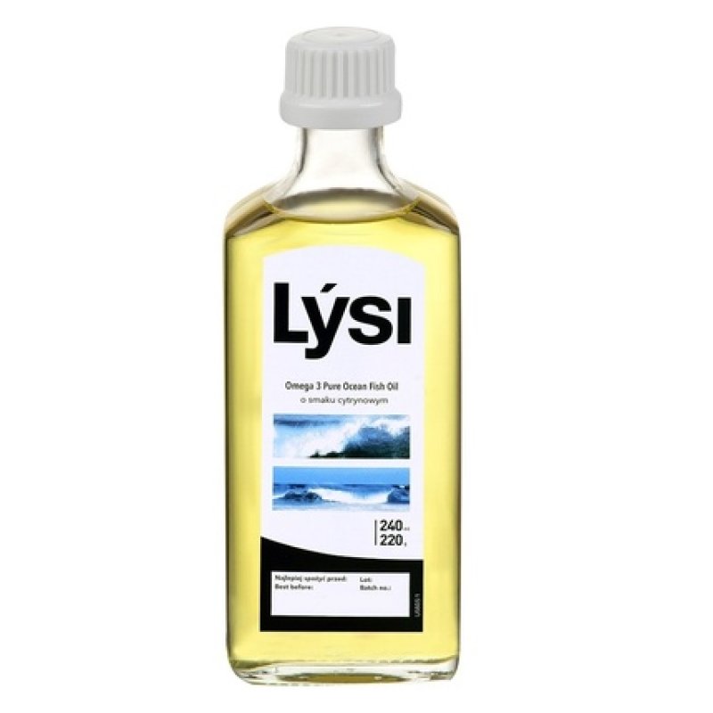 Lysi Sport Omega 3 Pure Atlantic Fish Oil Dietary Supplement Lemon Flavor 240ml