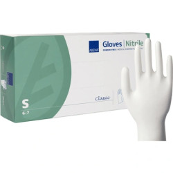 Abena Nitrile Gloves Powder Free White Size Small