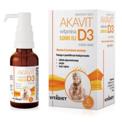 Vitadiet Akavit Vitamin D3 1000 IU Drops 30ml
