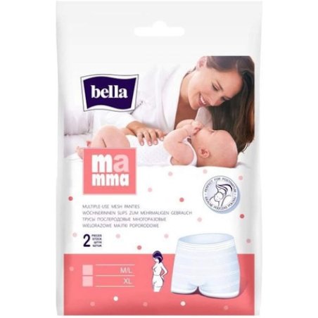 BELLA Maternity Panties Size Medium Gr. M/L, 80 - 120cm, White