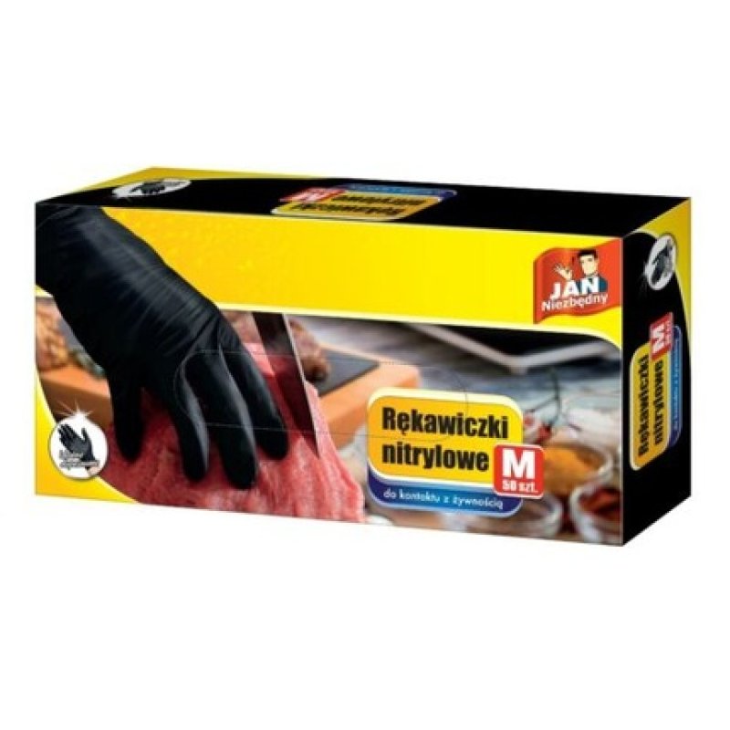 Sarantis Jan Niezbdny Nitrile Gloves Black Size