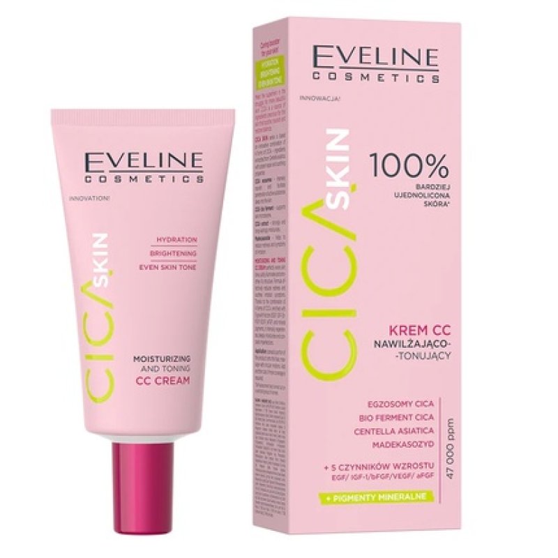 Eveline Cica Skin Cc Cream Moisturizing And Toning 30ml