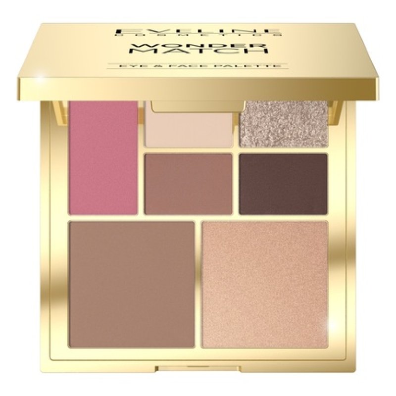 Eveline Wonder Match Eye Makeup And Face Contouring Palette - 12g