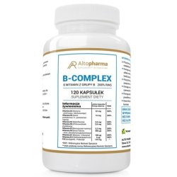 Altopharma Vitamin B Complex 200% Recommended Daily Allowance Dietary Supplement - 120 Capsules