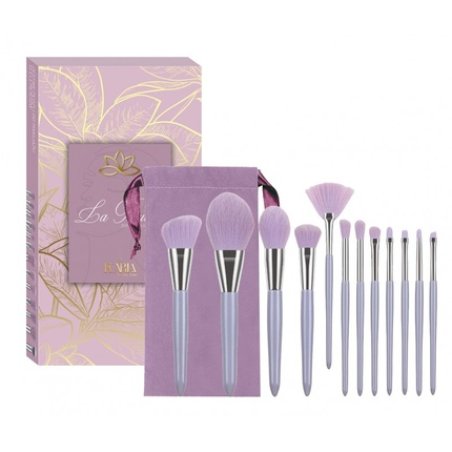Ecarla 13-Piece Purple Makeup Brush Set