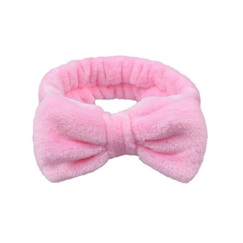 Ecarla Cosmetic Headband With Bow, Pink