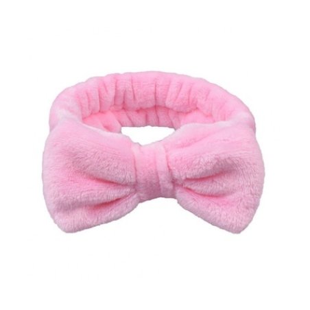 Ecarla Cosmetic Headband With Bow, Pink
