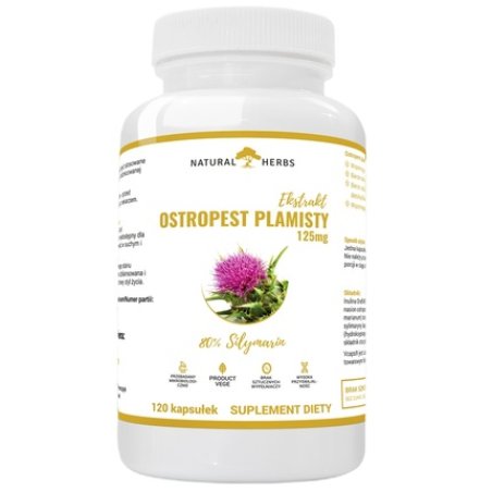 Natural Herbs Milk Thistle Dietary Supplement 120 Capsules