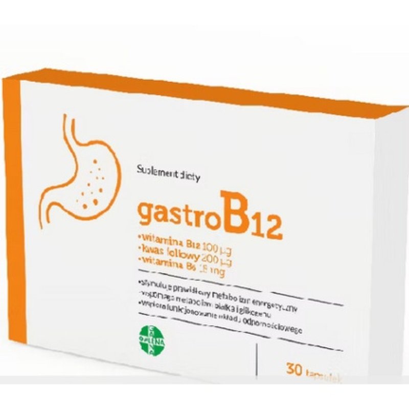 Gastro B12 Vitamin B6 B12 Folic Acid Digestion Immune System 30 Capsules