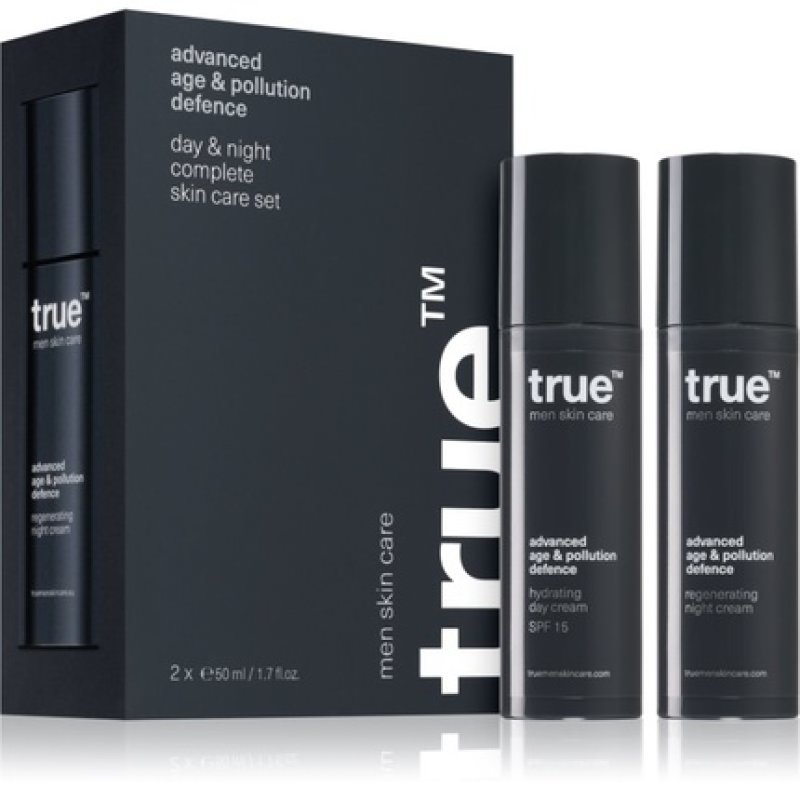True Men Skin Care Day & Night Complete Skin Care Set