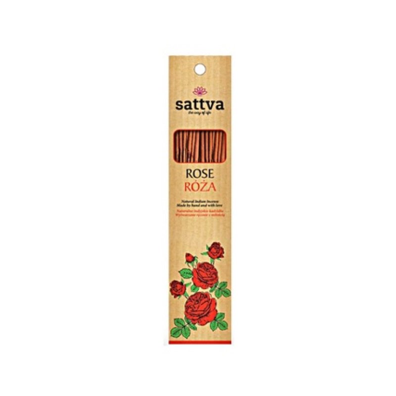 Sattva Natural Indian Incense Rose 15 Pieces