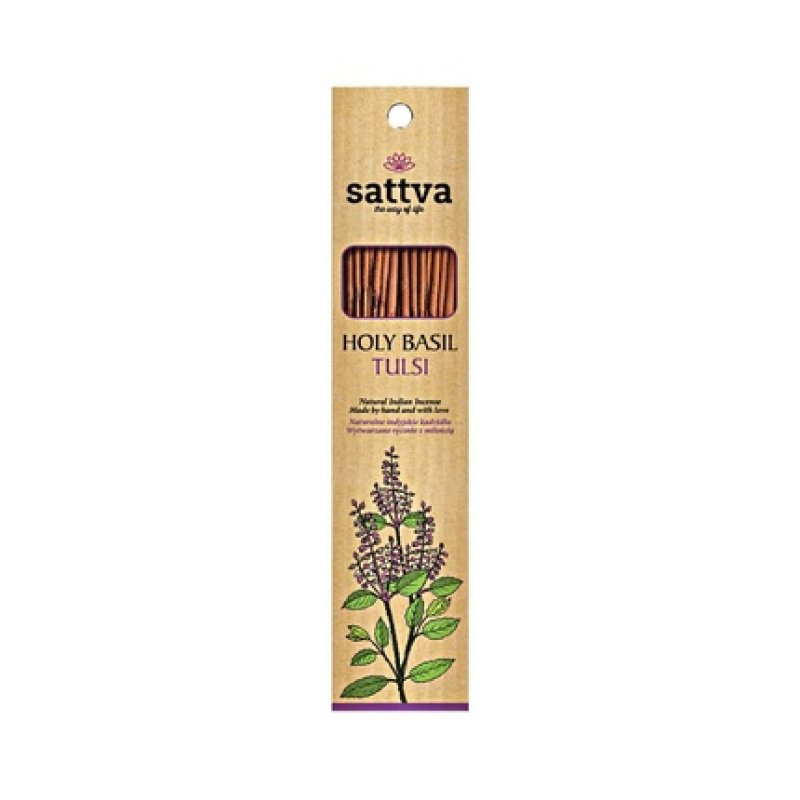 Sattva Natural Indian Incense Holy Basil - 15 Sticks
