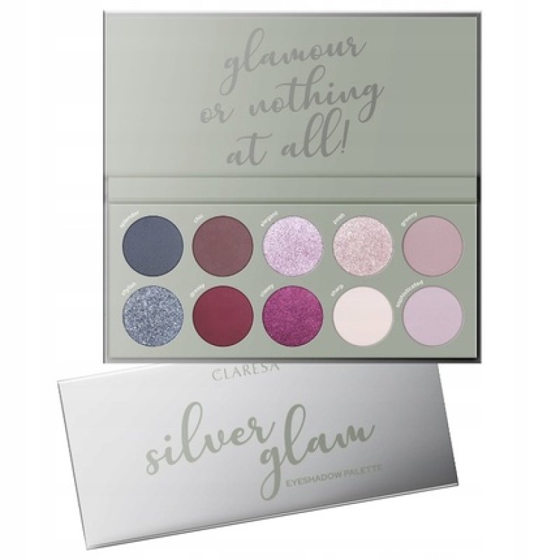 Claresa Silver Glam Eyeshadow Palette 12 Grams