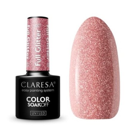Claresa Full Glitter UV Nail Polish 5ml - Pack of 8