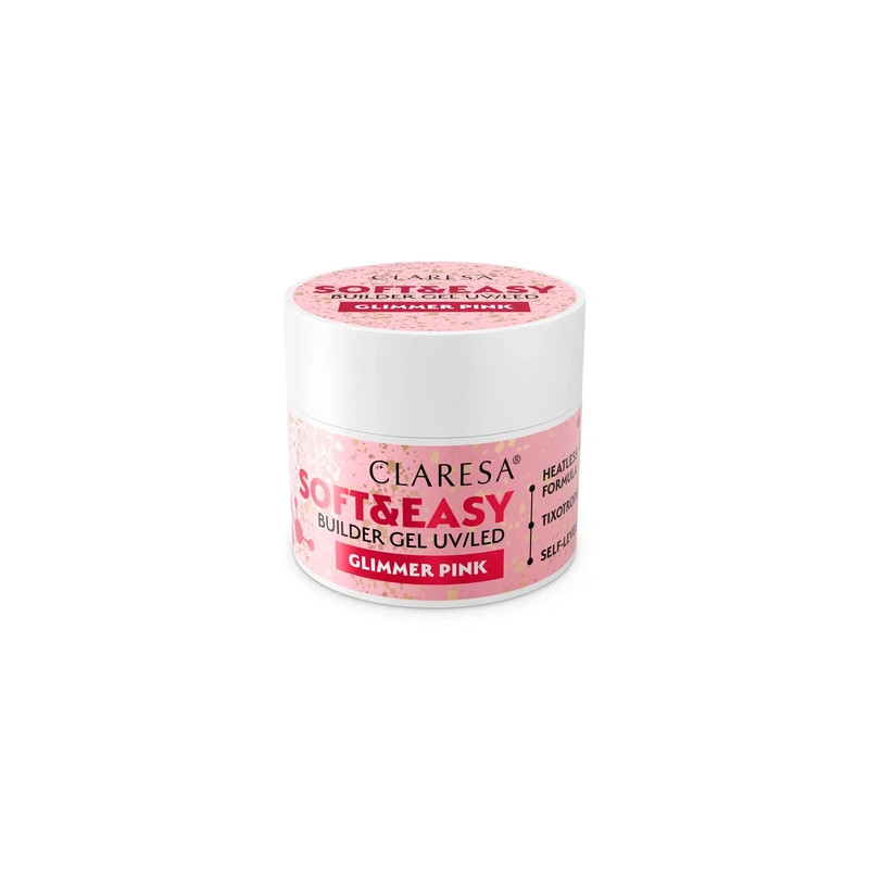 Claresa Uilder Gel With Particles Pink Soft And Easy 12g
