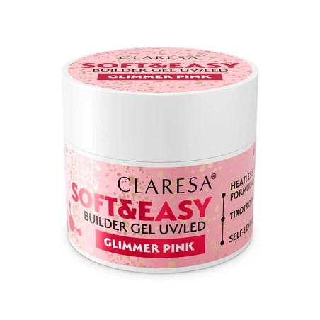 Claresa Uilder Gel With Particles Pink Soft And Easy 12g
