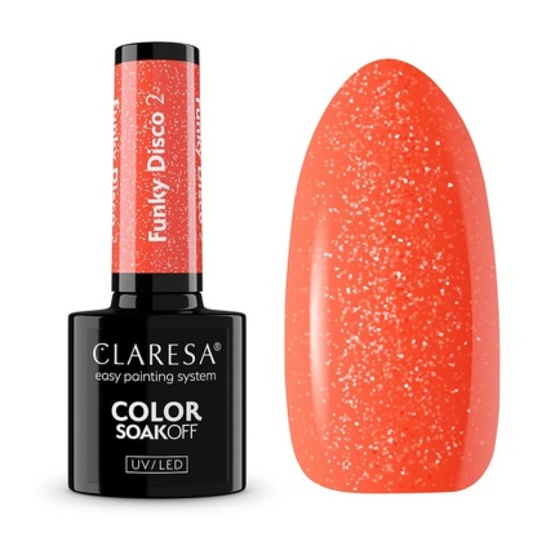 Claresa Soak Off Uv Led Funky Disco Hybrid Nail Polish 2 5g