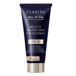 Claresa Beauty Protective Foundation Moisturizing Foundation With Spf50 1n Light Neutral 30ml