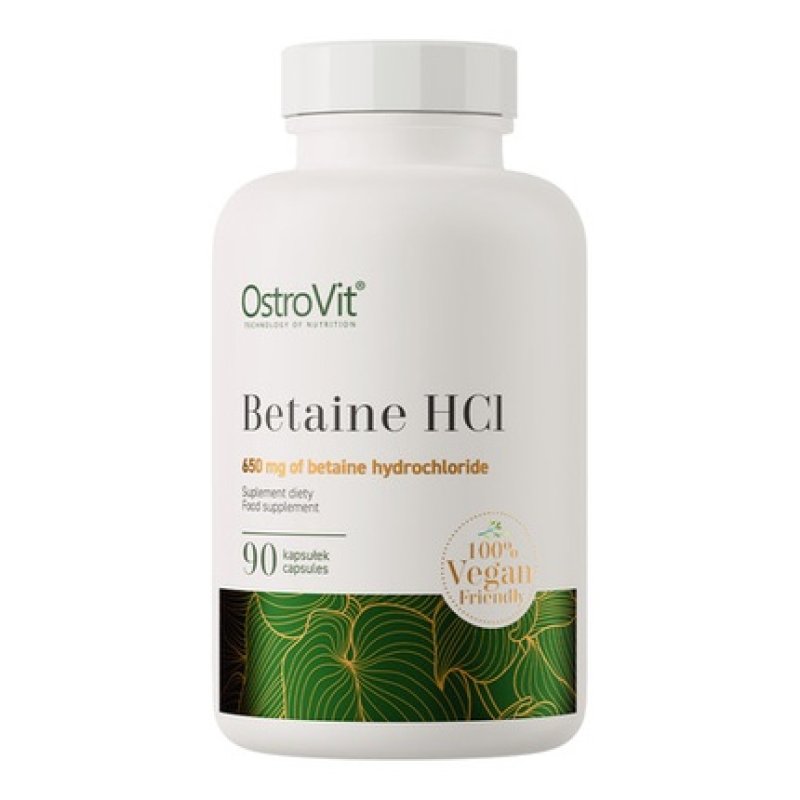 Betaine HCl Capsules 650mg Vegan High Dose 90 Capsules