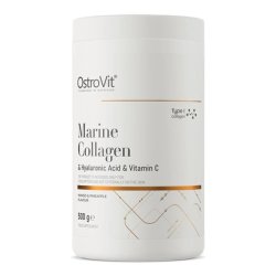 Ostrovit Marine Collagen Hyaluronic Acid Vitamin C Dietary Supplement Mango And Pineapple 500g