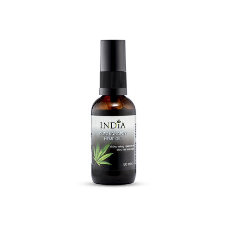 India Cosmetics Hemp Oil For Body, Hair, And Nails - 50ml