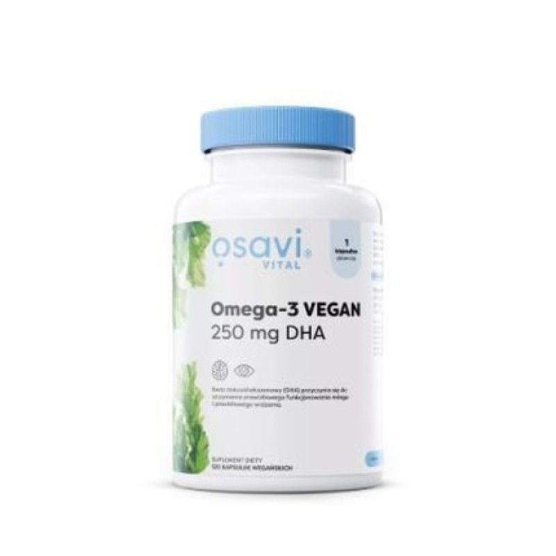 Osavi Omega-3 Vegan Vital 250mg DHA 120 Vegan Soft Capsules