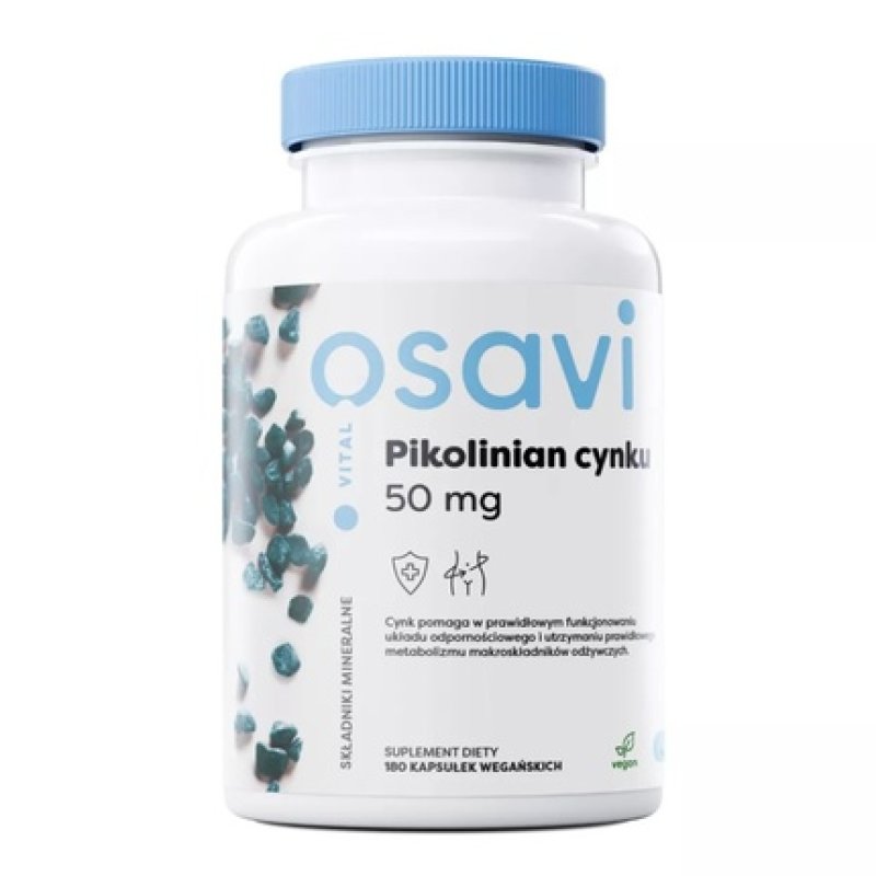 Osavivital Zinc Picolinate 50mg Dietary Supplement - 180 Capsules