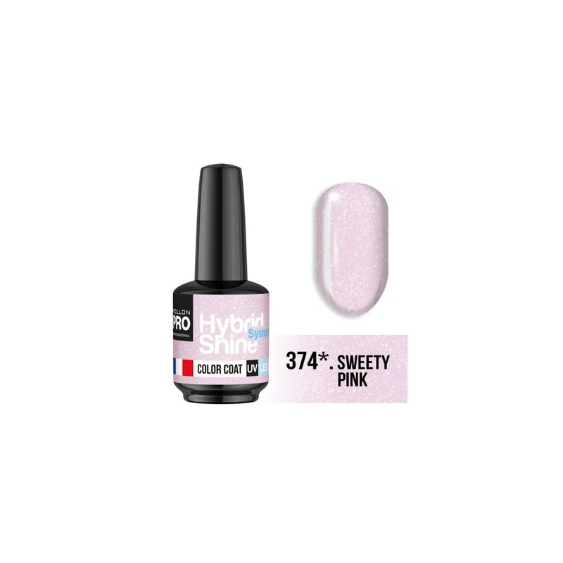 Mollon Pro Mol Hss 374 Sweety Pink - Semi-Permanent Hybrid Nail Polish