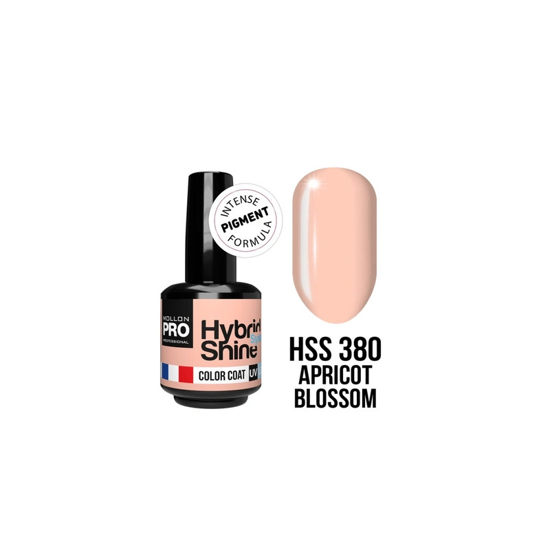 Mollon Pro Mol Hybrid Shine No. 380 Apricot Blossom - Semi-Permanent Nail Polish