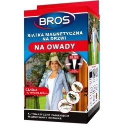 Bros Magnet Fly Screen Door Net Mosquito Net Magnetic Closure Curtain 160x220 Black