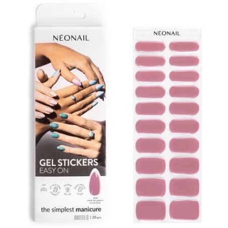 NEONAIL Easy On Gel Stickers Adesivi per unghie colore M08 20 pcs