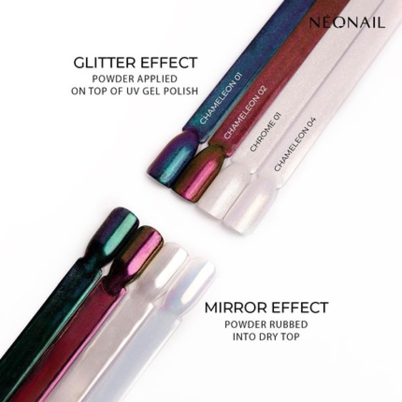 Neonail Liquid Nail Powder Chameleon 01 - Chrome Nail