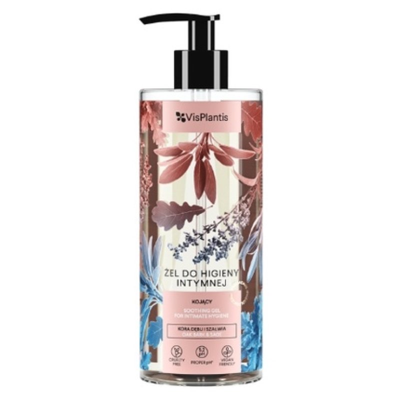 Vis Plantis Refreshing Gel For Intimate Hygiene With Oak Bark And Sage, 300 Ml