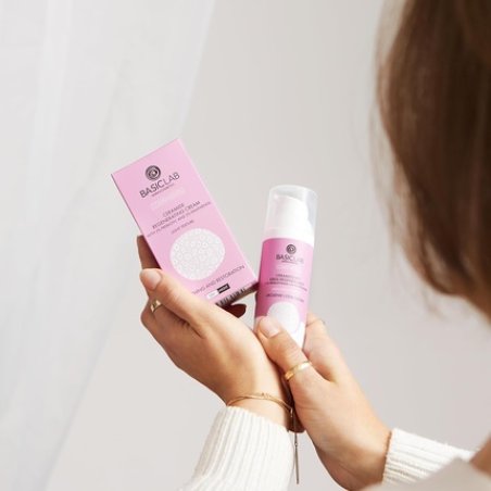 BasicLab Ceramide Regenerating Day and Night Cream 50ml for Women and Men - Moisturizes and Soothes
