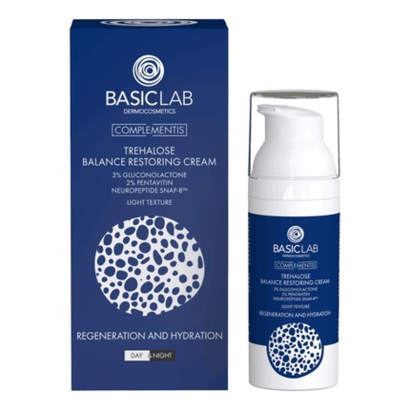 BasicLab Dermocosmetics Light Face Cream with Trehalose for Day and Night 50ml